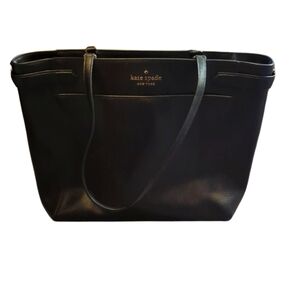 Black leather Kate Spade bag.